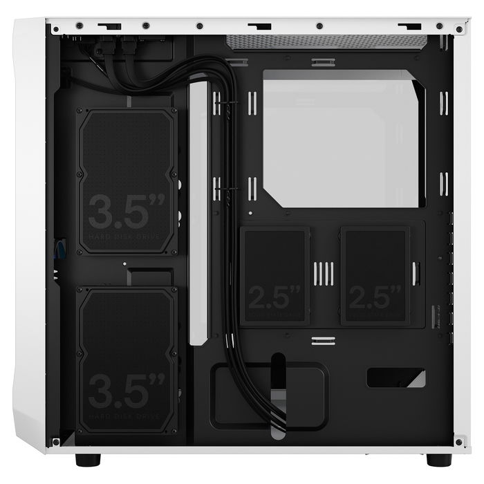 Fractal Design Focus 2 RGB White Torre para PC con Ventana de Vidrio Templado y Control RGB