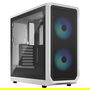 Fractal Design Focus 2 RGB White Torre para PC con Ventana de Vidrio Templado y Control RGB