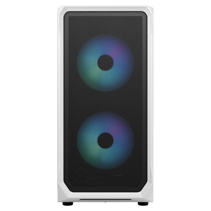 Fractal Design Focus 2 RGB White Torre para PC con Ventana de Vidrio Templado y Control RGB