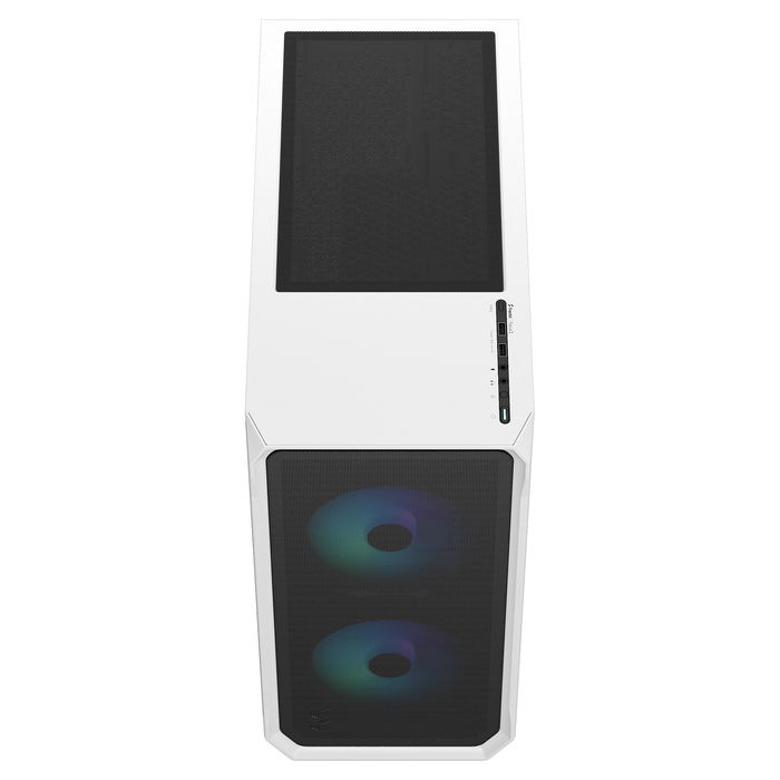 Fractal Design Focus 2 RGB White Torre para PC con Ventana de Vidrio Templado y Control RGB