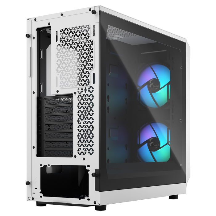 Fractal Design Focus 2 RGB White Torre para PC con Ventana de Vidrio Templado y Control RGB
