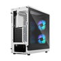 Fractal Design FD-C-FOC2A-04 Focus 2 Caja de PC Torre Blanca ATX, micro ATX, Mini-ITX con Ventana Lateral y RGB