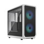 Fractal Design FD-C-FOC2A-04 Focus 2 Caja de PC Torre Blanca ATX, micro ATX, Mini-ITX con Ventana Lateral y RGB