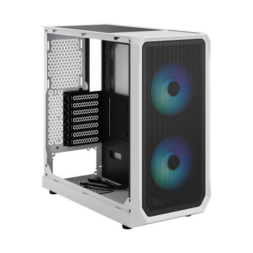 Fractal Design FD-C-FOC2A-04 Focus 2 Caja de PC Torre Blanca ATX, micro ATX, Mini-ITX con Ventana Lateral y RGB