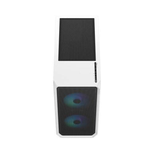 Fractal Design FD-C-FOC2A-04 Focus 2 Caja de PC Torre Blanca ATX, micro ATX, Mini-ITX con Ventana Lateral y RGB
