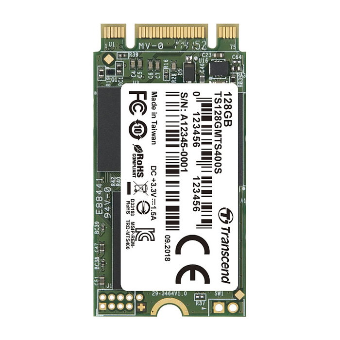 Transcend MTS400 128GB M.2 SATA MLC Transcend MTS400 128GB M.2 SATA MLC