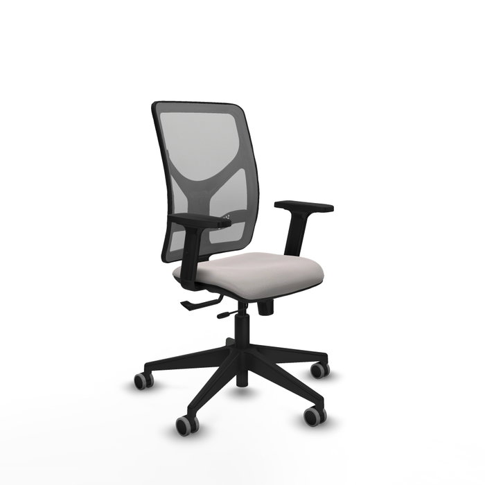 PIQUERAS Y CRESPO Silla de oficina Motilla Sincro/Traslack Blanco y Gris PIQUERAS Y CRESPO Silla de oficina Motilla Sincro/Traslack Blanco y Gris