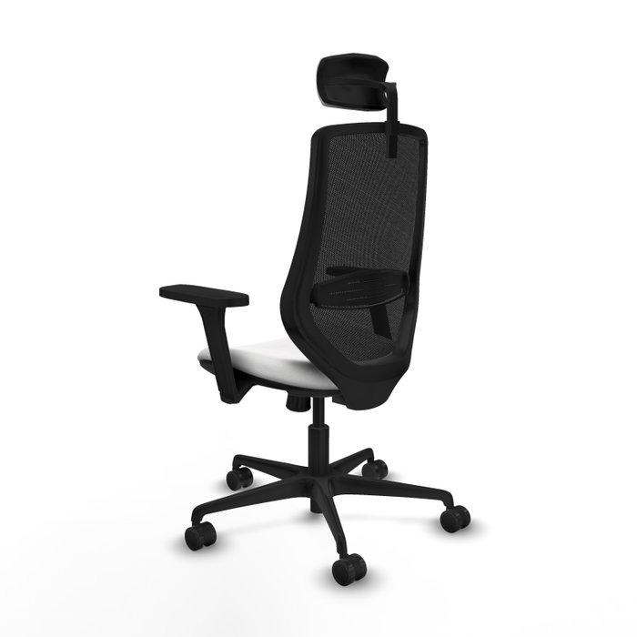 PIQUERAS Y CRESPO Silla de oficina Mardos con mecanismo Sincro, Blanco y Negro PIQUERAS Y CRESPO Silla de oficina Mardos con mecanismo Sincro, Blanco y Negro