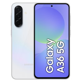 Samsung Galaxy A36 5G Smartphone, 6.7" Super AMOLED 120Hz, 8GB RAM 256GB, Cámara Trasera 50MP, Android 15, Blanco, Dual SIM (EU Version)