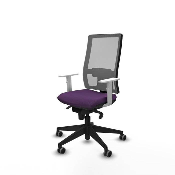 PIQUERAS Y CRESPO Silla de oficina Horna con mecanismo Sincro, Morado y Gris PIQUERAS Y CRESPO Silla de oficina Horna con mecanismo Sincro, Morado y Gris
