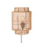 Mirpur Khas Aplique de pared Madera natural E27 SKD-W1025