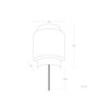 Mirpur Khas Aplique de pared Madera natural E27 SKD-W1025