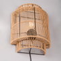 Mirpur Khas Aplique de pared Madera natural E27 SKD-W1025