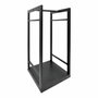 Edm Soporte para leña Metálico Negro 33 x 33 x 68 cm