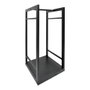 Edm Soporte para leña Metálico Negro 33 x 33 x 68 cm