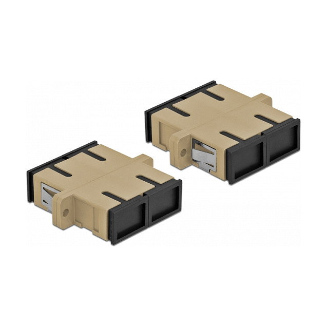 DeLOCK Acoplador de Fibra Óptica SC Duplex Hembra a SC Duplex Hembra Beige DeLOCK Acoplador de Fibra Óptica SC Duplex Hembra a SC Duplex Hembra Beige