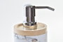 DKD Home Decor Dosificador de Resina y Caucho Mármol Blanco