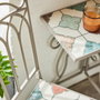Basics Silla plegable bistro marrakech metálica/mosaico para exterior