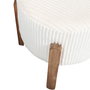 Home Deco Factory Taburete Cocooning Beige Patas Madera Acacia