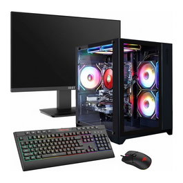 Hyrican Gamemax MegaDeal Infinity Mini SET2699: PC Ryzen 7 5700X, 16GB RAM, 1TB SSD, NVIDIA RTX 5060 Ti, Windows 11 + Monitor MSI PRO MP273A 27" LED