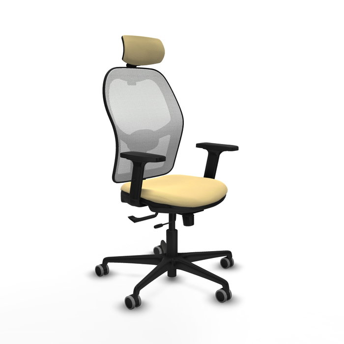 PIQUERAS Y CRESPO Silla de oficina Jorquera Sincro/Traslack Crema y Blanco PIQUERAS Y CRESPO Silla de oficina Jorquera Sincro/Traslack Crema y Blanco