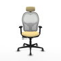 PIQUERAS Y CRESPO Silla de oficina Jorquera Sincro/Traslack Crema y Blanco