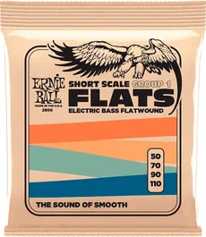 Ernieball Juego Bajo Eléctrico Entorchado Plano Group Ii Short Scale 50-110