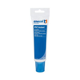 Unecol Adhesivo PVC A2575 Azul en Gel 125ml para Tuberías Rígidas Flexibles y Piscinas de Secado Rápido