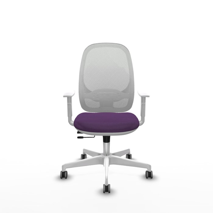 PIQUERAS Y CRESPO Silla de oficina Cilanco Morada con Malla Blanca PIQUERAS Y CRESPO Silla de oficina Cilanco Morada con Malla Blanca