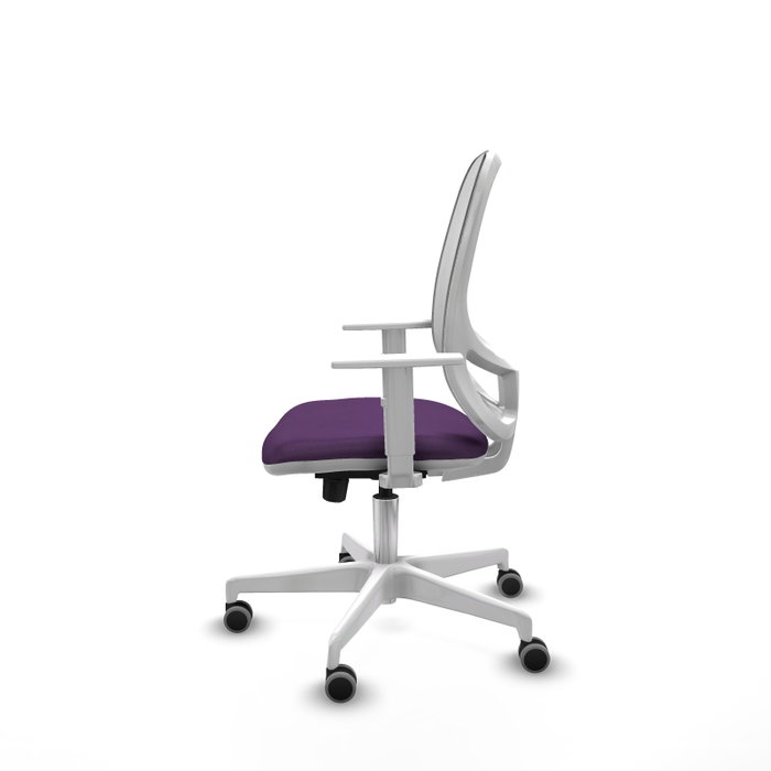 PIQUERAS Y CRESPO Silla de oficina Cilanco Morada con Malla Blanca PIQUERAS Y CRESPO Silla de oficina Cilanco Morada con Malla Blanca