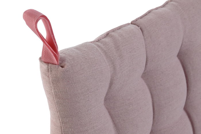 DKD Home Decor Cojín para Silla Rosa Palo con Velcro