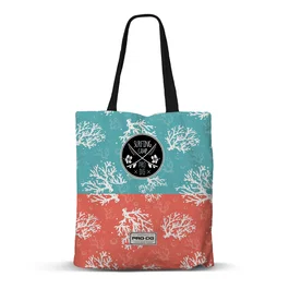 Pro-Dg Bolsa de la Compra Shopping FAN Surfcamp PRO-DG Azul, Bolso de Hombro de Poliéster, Capacidad 8L, 7x33x40cm