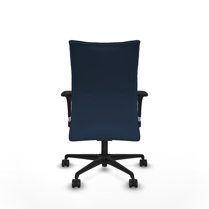 PIQUERAS Y CRESPO Silla Albacete Confidente con Mecanismo Sincro, Similpiel Azul Marino PIQUERAS Y CRESPO Silla Albacete Confidente con Mecanismo Sincro, Similpiel Azul Marino