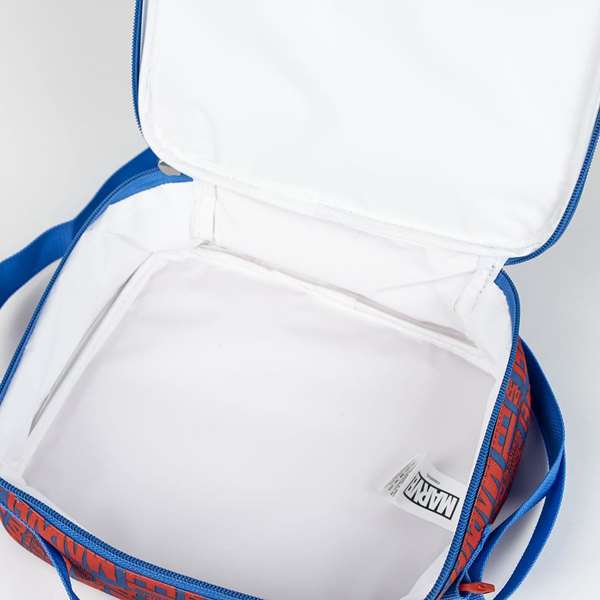 Cerdá Portamerienda térmico Avengers azul para niños, ideal para la merienda escolar, 8 x 21 x 22 cm