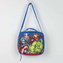 Cerdá Portamerienda térmico Avengers azul para niños, ideal para la merienda escolar, 8 x 21 x 22 cm