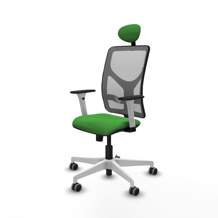 PIQUERAS Y CRESPO Silla de oficina Motilla con mecanismo Sincro, Verde y Gris PIQUERAS Y CRESPO Silla de oficina Motilla con mecanismo Sincro, Verde y Gris