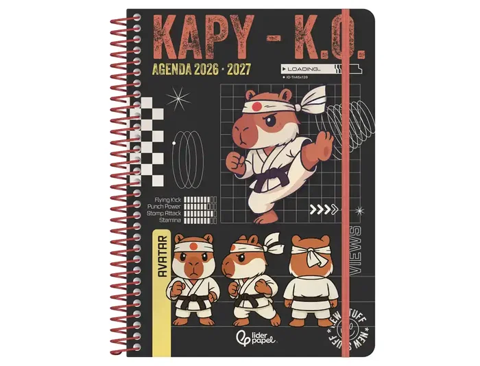 Liderpapel Agenda Escolar 2026-2027 Fantasy B A5 Día Página Bilingüe 80g Papel FSC Surtido 6 Unidades