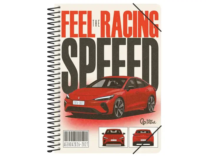 Liderpapel Agenda Escolar 2026-2027 Fantasy B A5 Día Página Bilingüe 80g Papel FSC Surtido 6 Unidades