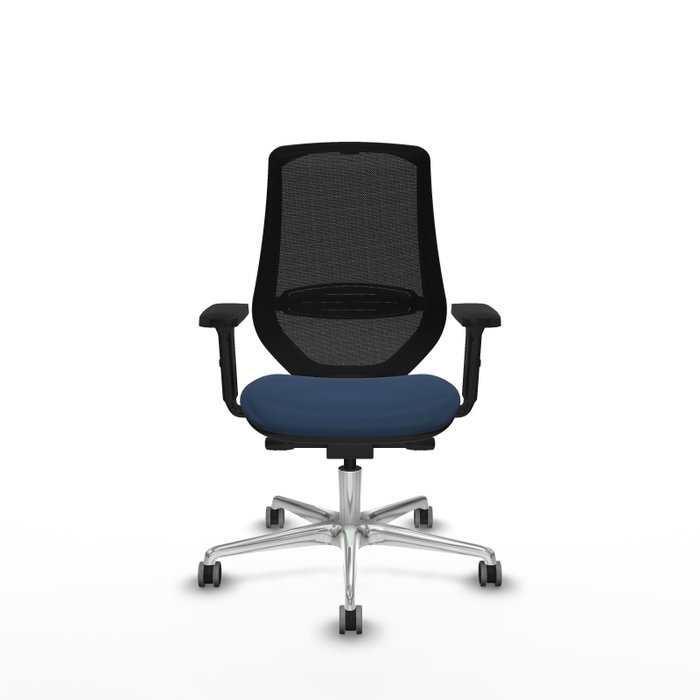PIQUERAS Y CRESPO Silla de oficina Mardos Azul marino y Negro