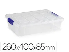Plasticforte Contenedor N 30 5 Litros Transparente con Tapa 260x85x400 mm
