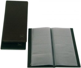 GRAFOPLAS Tarjetero Basic Cuero Viejo capacidad 160 tarjetas 105x68mm