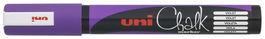 Marcador Tiza Liquida Uni-Ball Chalk Marker (Pwe-5M) 1,8-2,5 Mm Violeta (Set de 6)