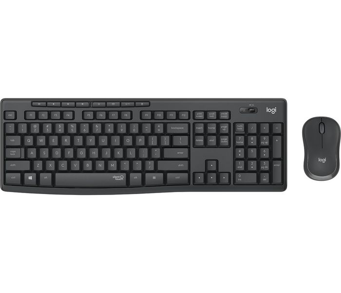 Logitech Combo Inalámbrico Silencioso MK295 con Teclado Full-Size y Ratón, Tecnología Silent Touch, Conexión 2.4GHz, Diseño Resistente a Salpicaduras Logitech Combo Inalámbrico Silencioso MK295 con Teclado Full-Size y Ratón, Tecnología Silent Touch, Conexión 2.4GHz, Diseño Resistente a Salpicaduras