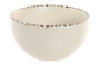 DKD Home Decor Set de 6 Cuencos de Gres Beige 14,5x14,5x7,5 cm