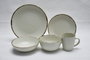 DKD Home Decor Set de 6 Cuencos de Gres Beige 14,5x14,5x7,5 cm