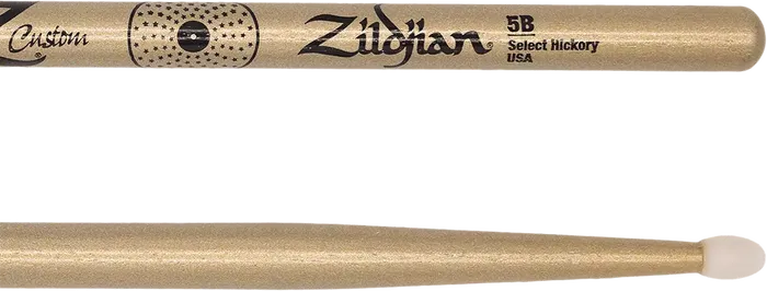 Zildjian Baquetas Z Custom Le 5B Nylon Gold Chroma Edición Limitada para Batería