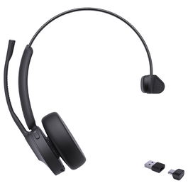Yealink Auriculares Bluetooth BH70 Mono UC Inalámbrico USB-C/A para Oficina/Centro de Llamadas con Micrófono de Cancelación de Ruido y 35h de Conversación Negro