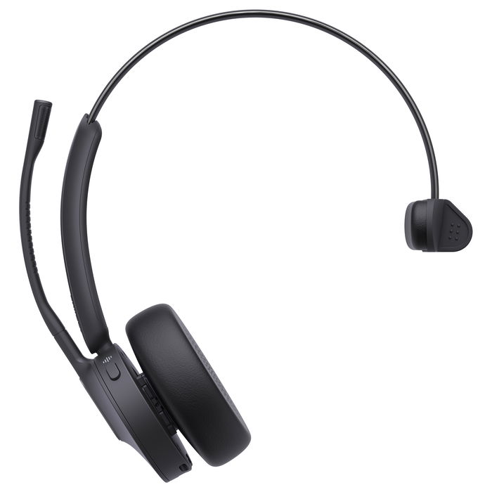 Yealink Auriculares Bluetooth BH70 Mono UC Inalámbrico USB-C/A para Oficina/Centro de Llamadas con Micrófono de Cancelación de Ruido y 35h de Conversación Negro