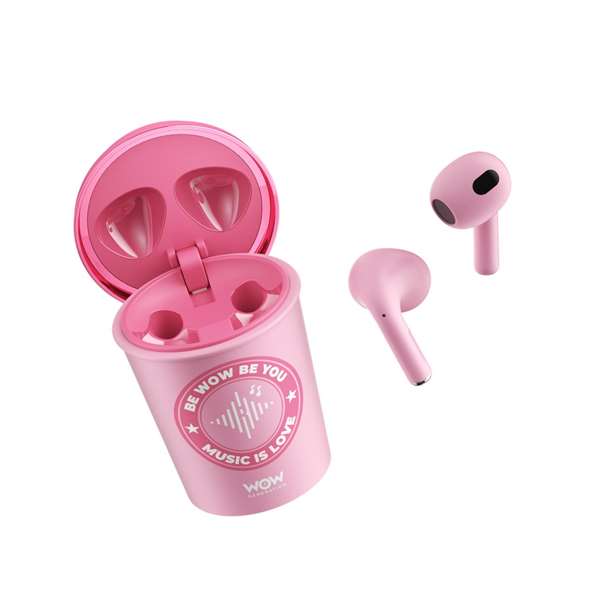 Wow Generation Auriculares inalámbricos en forma de vaso - Rosa Wow Generation Auriculares inalámbricos en forma de vaso - Rosa