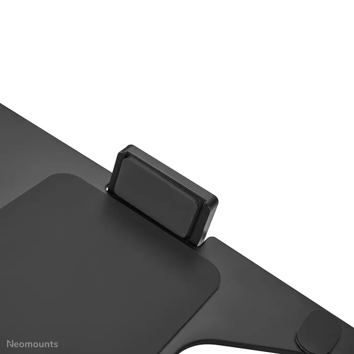 Neomounts ADS20-425BL1 Soporte articulado con bandeja para ordenador portátil, Negro, VESA 75x75 mm, Compatibilidad 11.6-17.3'', Capacidad 8 kg